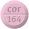 Pill cor 164 Pink Round is Glimepiride