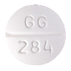 Pill GG 284 White Round is Isoxsuprine Hydrochloride