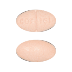 Pill cor 161 Pink Oval is Trandolapril