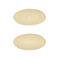 Pill cor162 Yellow Elliptical/Oval is Trandolapril