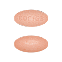 Pill cor163 Pink Oval is Trandolapril