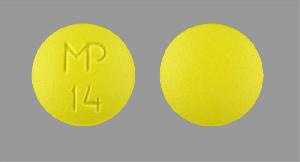 Thioridazine hydrochloride 25 mg MP 14