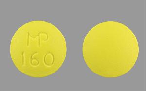 Thioridazine hydrochloride 100 mg MP 160