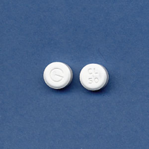 Pill G CL 50 White Round is Cilostazol