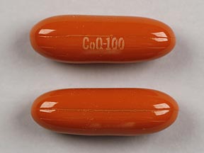 Pill Co Q-100 Brown Capsule/Oblong is Co Enzyme Q10