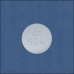 Hydrocodone bitartrate and ibuprofen 7.5 mg / 200 mg Logo 524