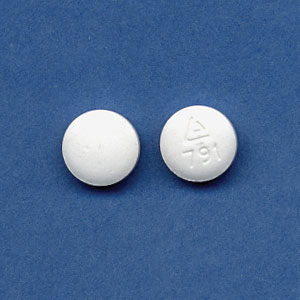 Pill Logo 791 White Round is Lovastatin