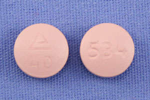 Quinapril hydrochloride 40 mg Logo 40 534