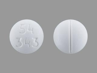 Pill 54 343 White Round is Prednisone