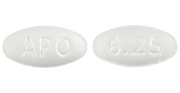 Carvedilol 6.25 mg APO 6.25