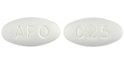 Carvedilol 25 mg APO C25