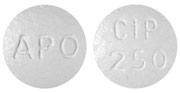 Ciprofloxacin hydrochloride 250 mg APO CIP 250