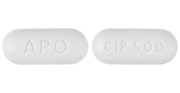 Ciprofloxacin hydrochloride 500 mg APO CIP 500