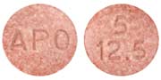 Enalapril maleate and hydrochlorothiazide 5 mg / 12.5 mg APO 5 12.5