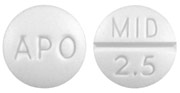 Midodrine hydrochloride 2.5 mg APO MID 2.5
