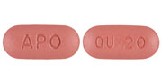 Quinapril hydrochloride 20 mg APO QU 20