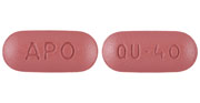 Quinapril hydrochloride 40 mg APO QU 40