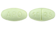 Sertraline hydrochloride 25 mg APO SE 25