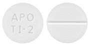 Tizanidine hydrochloride 2 mg APO TI-2