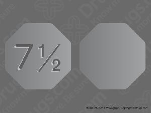 Pill 7 1/2 Gray Eight-sided is Opana ER