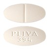 Pill PLIVA 394 White Elliptical/Oval is Benztropine Mesylate 