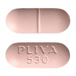 Pill PLIVA 530 Pink Oval is Choline Magnesium Trisalicylate