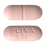 Pill PLIVA 530 Pink Oval is Choline Magnesium Trisalicylate 