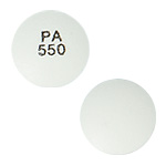 Pill PA 550 White Round is Cimetidine