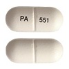 Pill PA 551 White Oval is Cimetidine