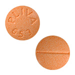 Pill PLIVA 653 Orange Round is Doxazosin Mesylate 