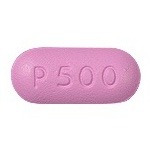 Pill P500  Pink Oval is Acetaminophen and Propoxyphene Napsylate