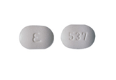 Pill E 537 White Oval is Amlodipine Besylate