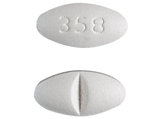 Pill 358 White Oval is Metoprolol Succinate Extended-Release