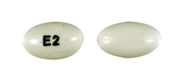 Pill E2 White Oval is Benzonatate