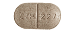 Pill ETH 227 Brown Oval is Hista-Vent DA