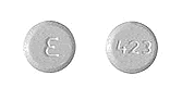 Pill 423 E White Round is Hyoscyamine Sulfate