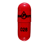 Pill AquaPure EC 028 Red Capsule-shape is Pangestyme MT-16