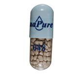 Pill ETHEX/AquaPure EC 048 Blue Capsule/Oblong is Pangestyme UL-12