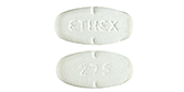 Pill ETHEX 275 White Elliptical/Oval is Prenatal Z Advanced Formula