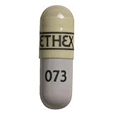 Pill ETHEX 073 Yellow & White Capsule-shape is NataCaps