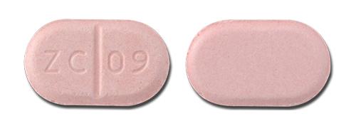 Pill ZC 09 Pink Oval is Haloperidol