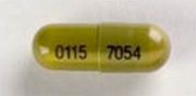 Pill 0115 7054 Green Capsule-shape is Minocycline Hydrochloride