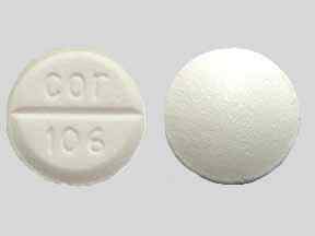 Pill cor 106 White Round is Tizanidine Hydrochloride