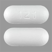 Pill 121 White Oval is Acetaminophen