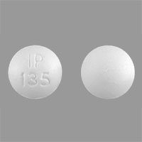 Pill IP 135 White Round is Ibuprofen