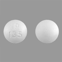 Pill IP 135 White Round is Ibuprofen