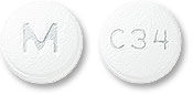 Carvedilol 25 mg M C34