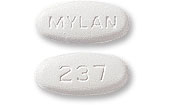 Pill MYLAN 237 White Elliptical/Oval is Etodolac
