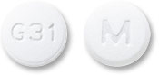 Glipizide and metformin hydrochloride 2.5 mg / 250 mg M G 31