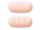 Glipizide and metformin hydrochloride 5 mg / 500 mg M G 33
